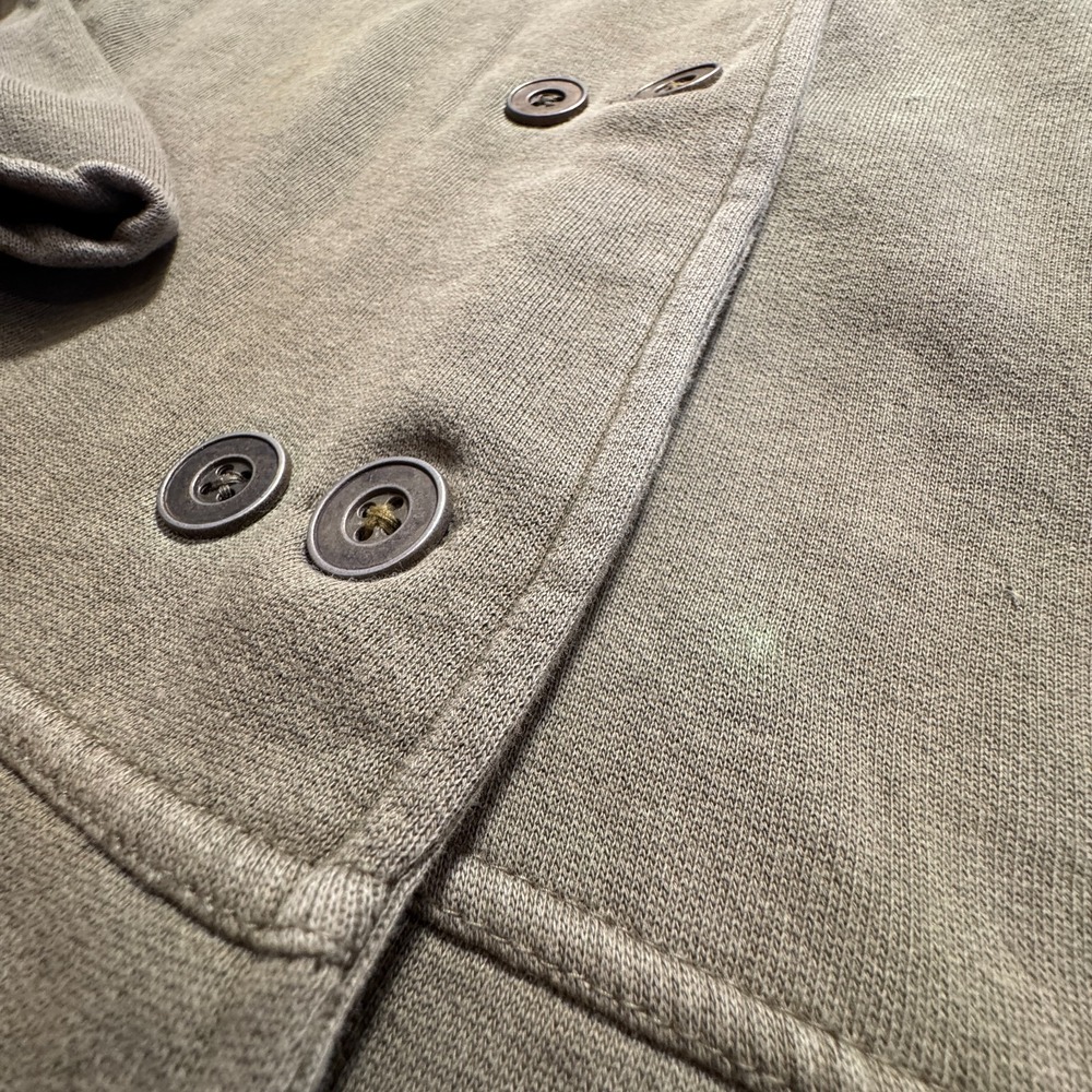Prana Jacket Womens Medium Green‎ Tori Button Up Fleece Knit Sweater 100% Cotton - Picture 3 of 9